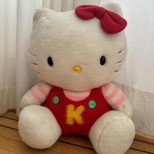 Rare 1990s Hello Kitty plush stuffed toy authentic Sanrio Japanese made in Japan